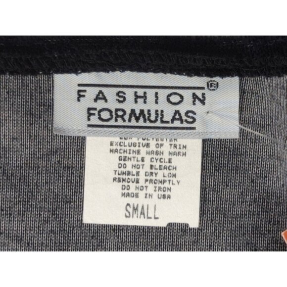 Vintage Fashion Formulas Womens Small Colorblock Sweater With Gold Trim Pullover - Picture 2 of 9